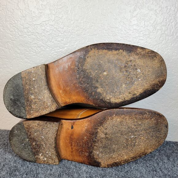 Cole Haan Williams Monk Strap Shoes Sz 9D Brown Leather Apron Toe Classic Dress main image 10